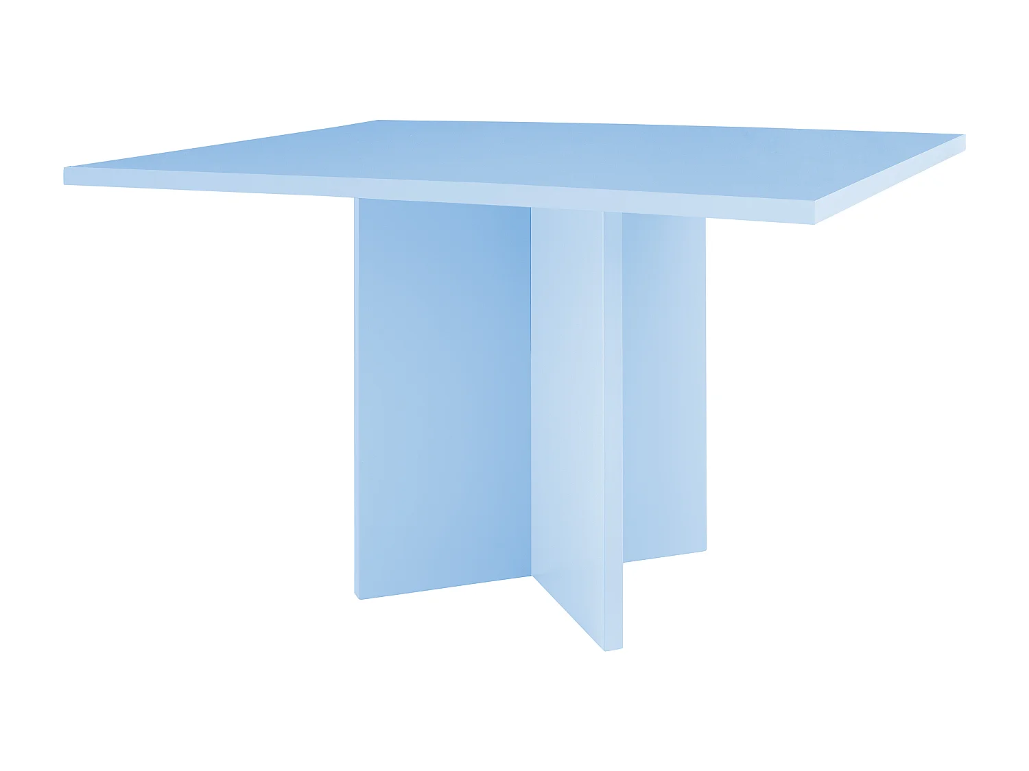 Table à manger rectangulaire panneau tratifié 3cm Bleu 90x120