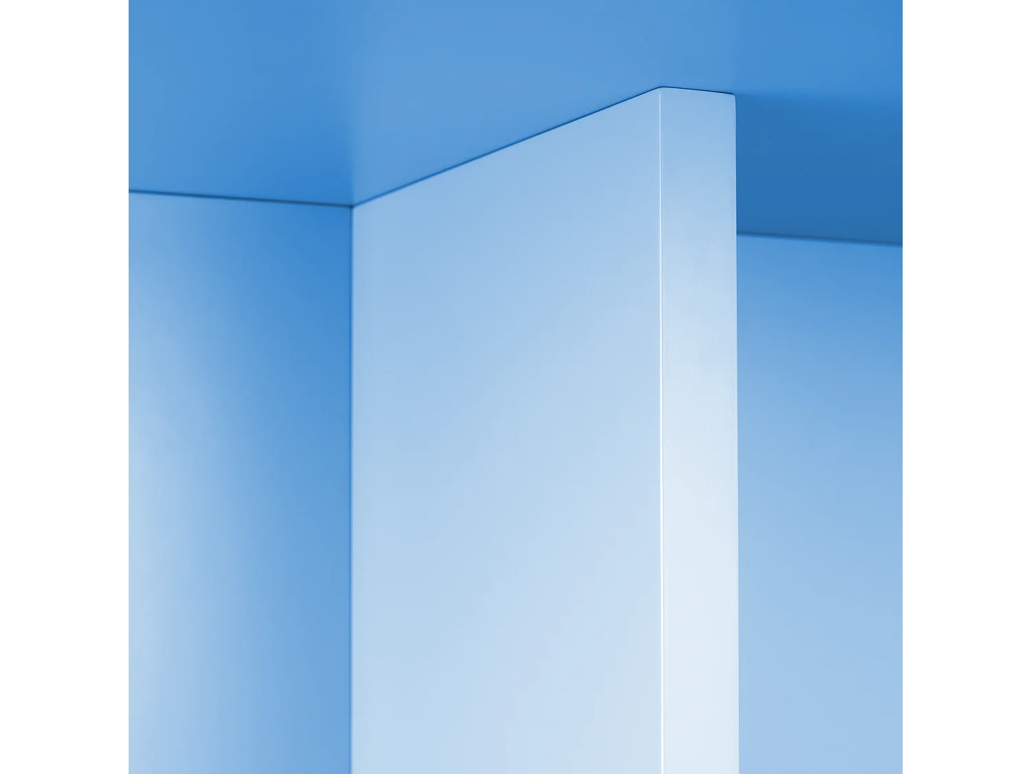 Table à manger rectangulaire panneau tratifié 3cm Bleu 90x120