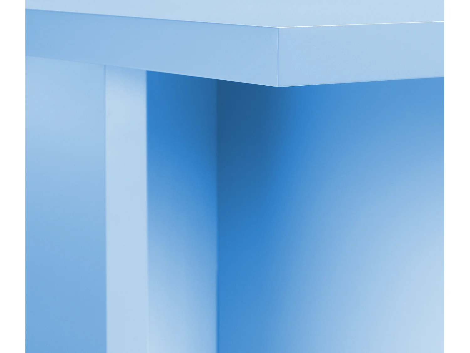 Table à manger rectangulaire panneau tratifié 3cm Bleu 90x120