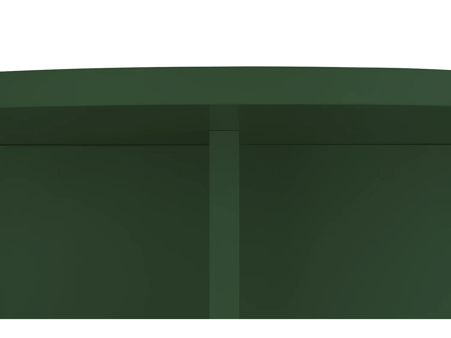 Table à manger ronde en panneau tratifié de 3cm Vert Cèdre 120cm