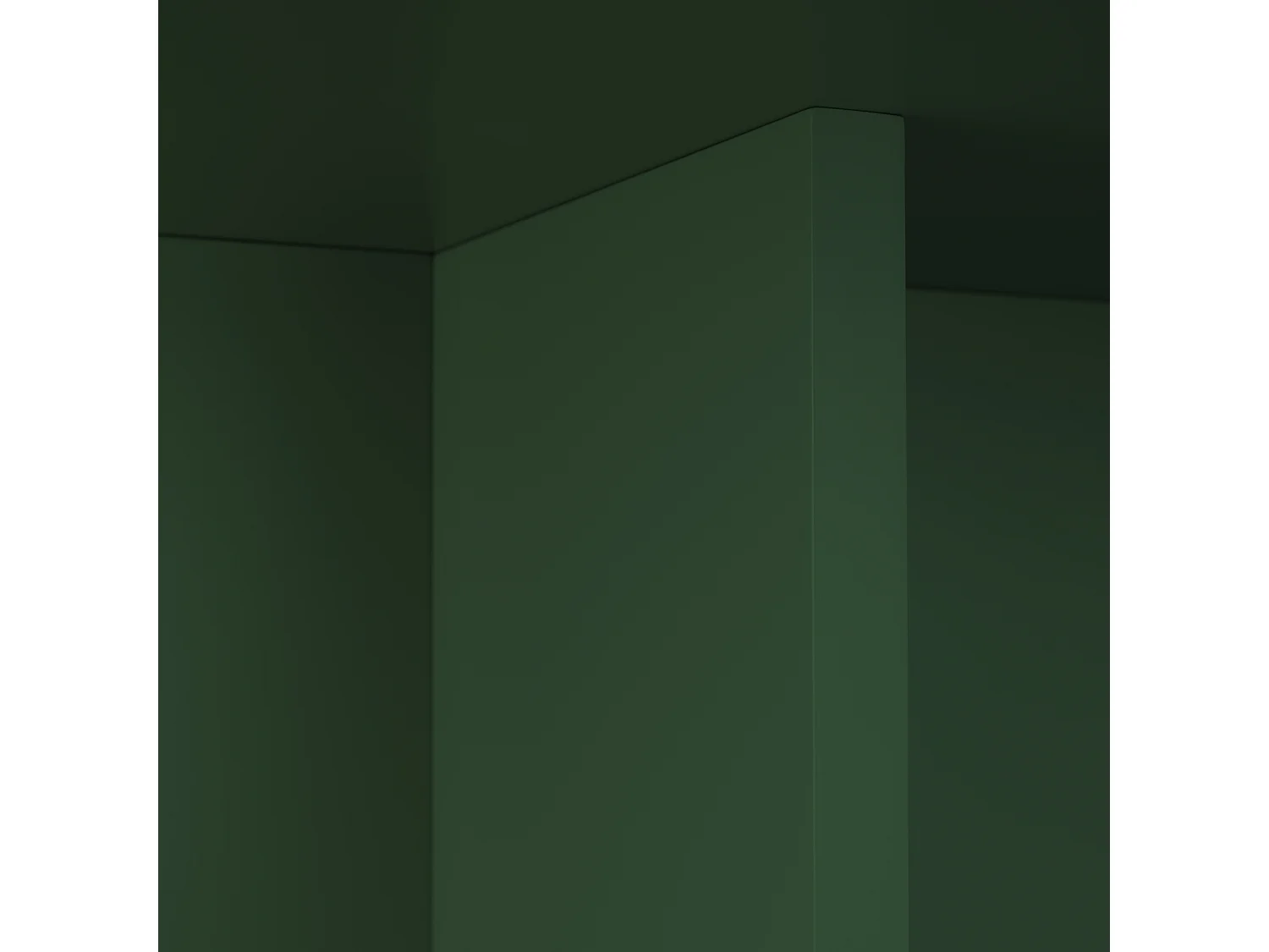 Table de salle à manger carrée panneau stratifié 3cm Vert Cèdre 100cm