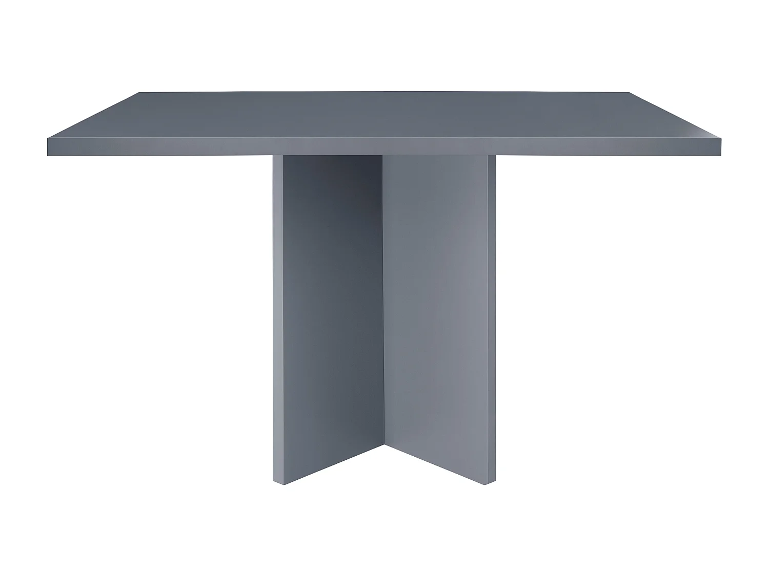 Table à manger rectangulaire laquée en MDF de 3cm Gri  90x120cm