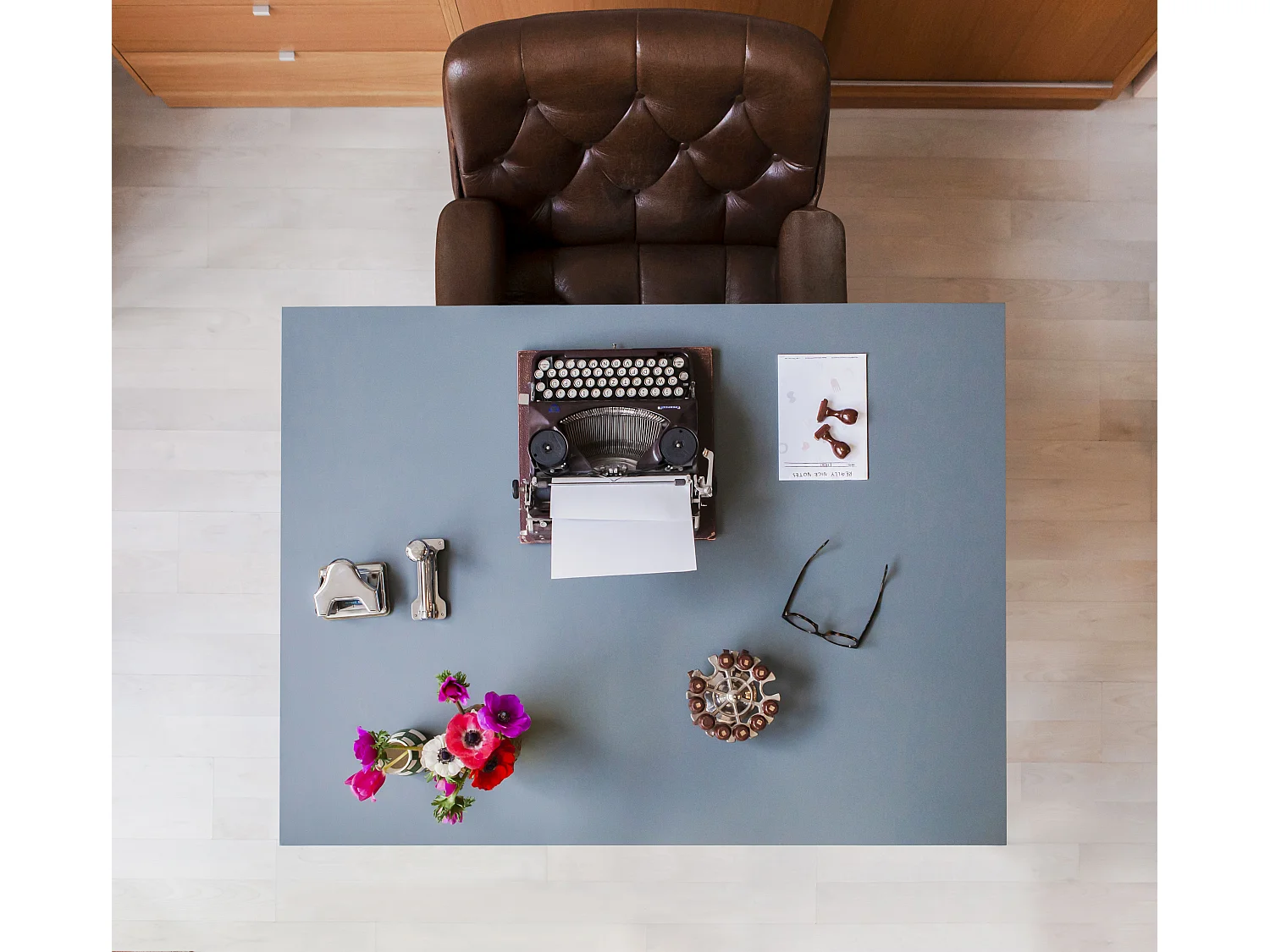 Table à manger rectangulaire laquée en MDF de 3cm Gri  90x120cm