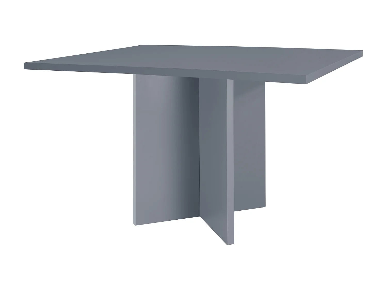 Table à manger rectangulaire laquée en MDF de 3cm Gri  90x120cm
