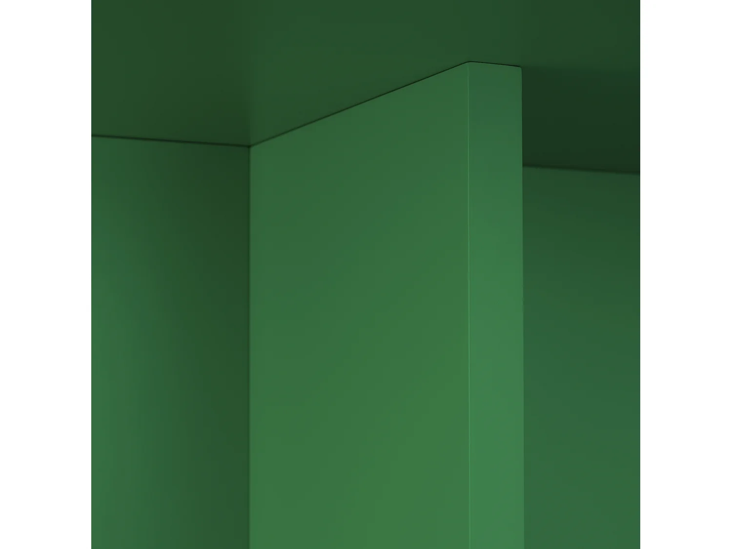 Table à manger rectangulaire laquée en MDF de 3cm Vert Émeraude 90x120