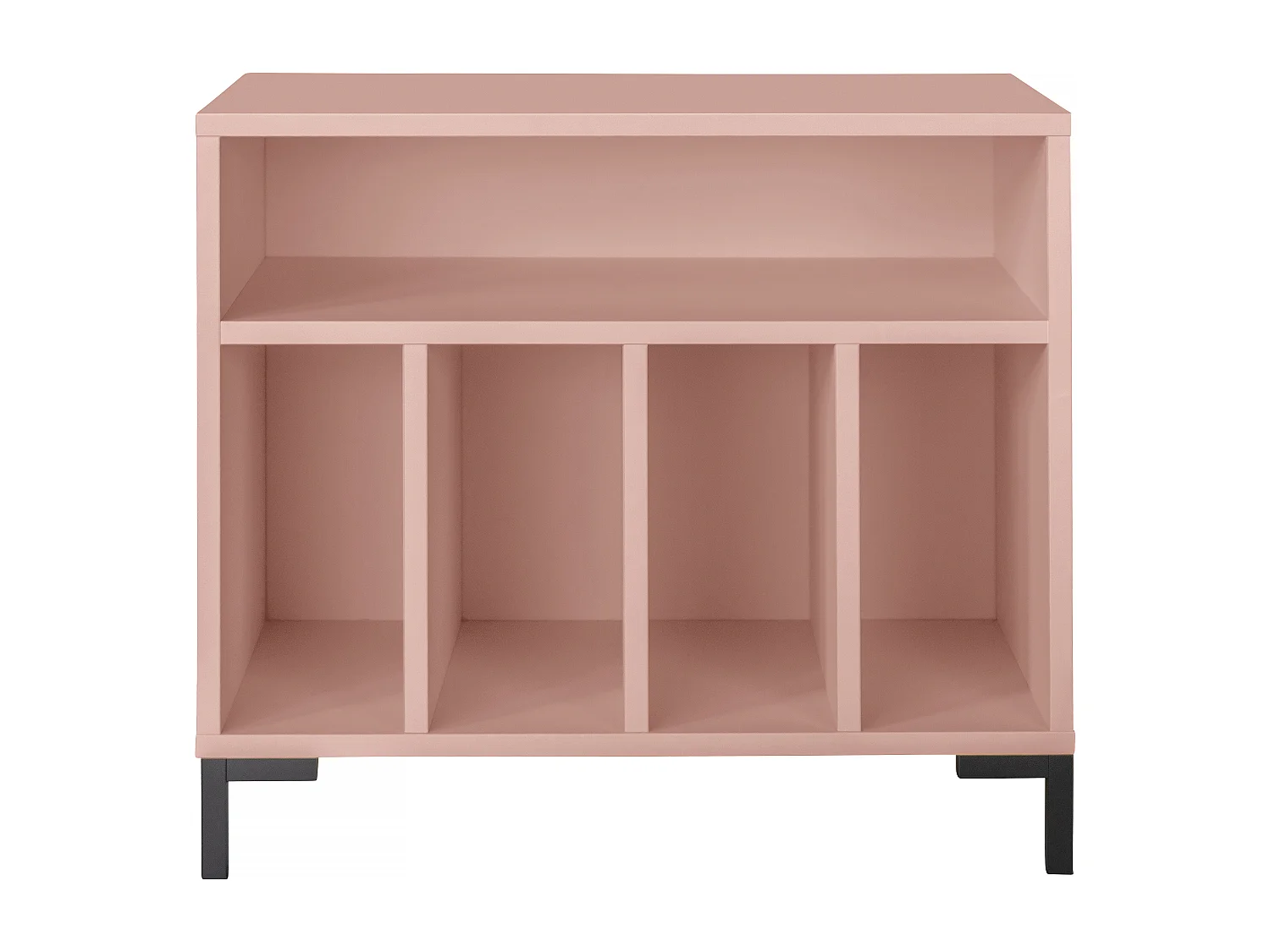 Meuble pour vinyles rose BOWIE