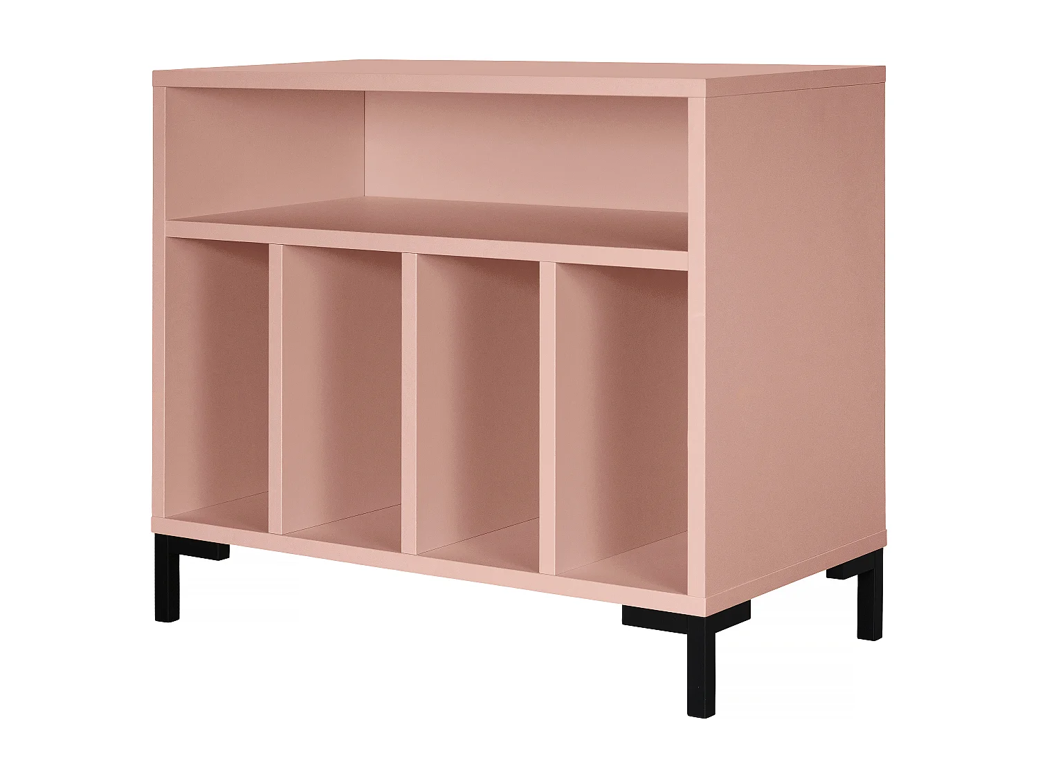 Meuble pour vinyles rose BOWIE