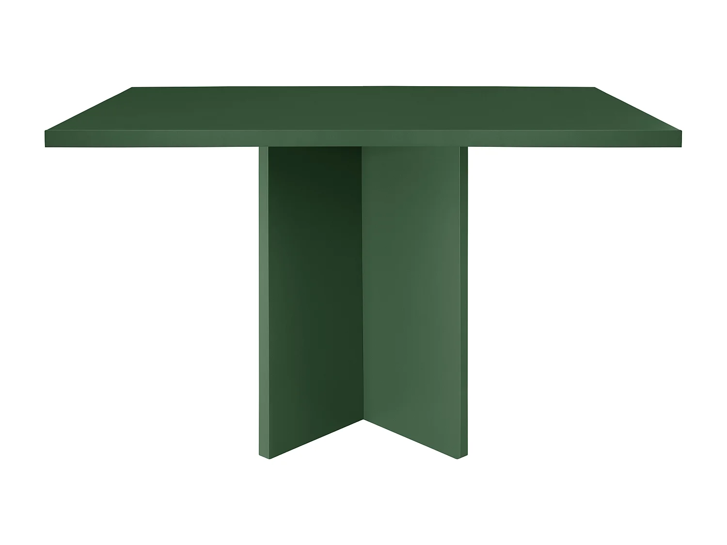 Table à manger rectangulaire panneau tratifié 3cm Vert Cèdre 90x120
