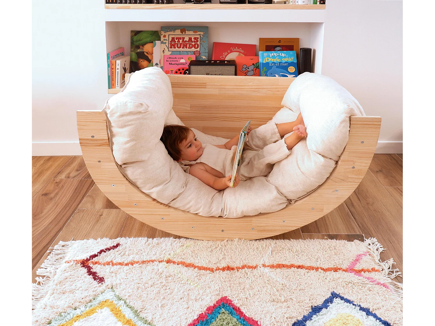 Arco evolutivo aprendizaje Montessori de contrachapado de pino