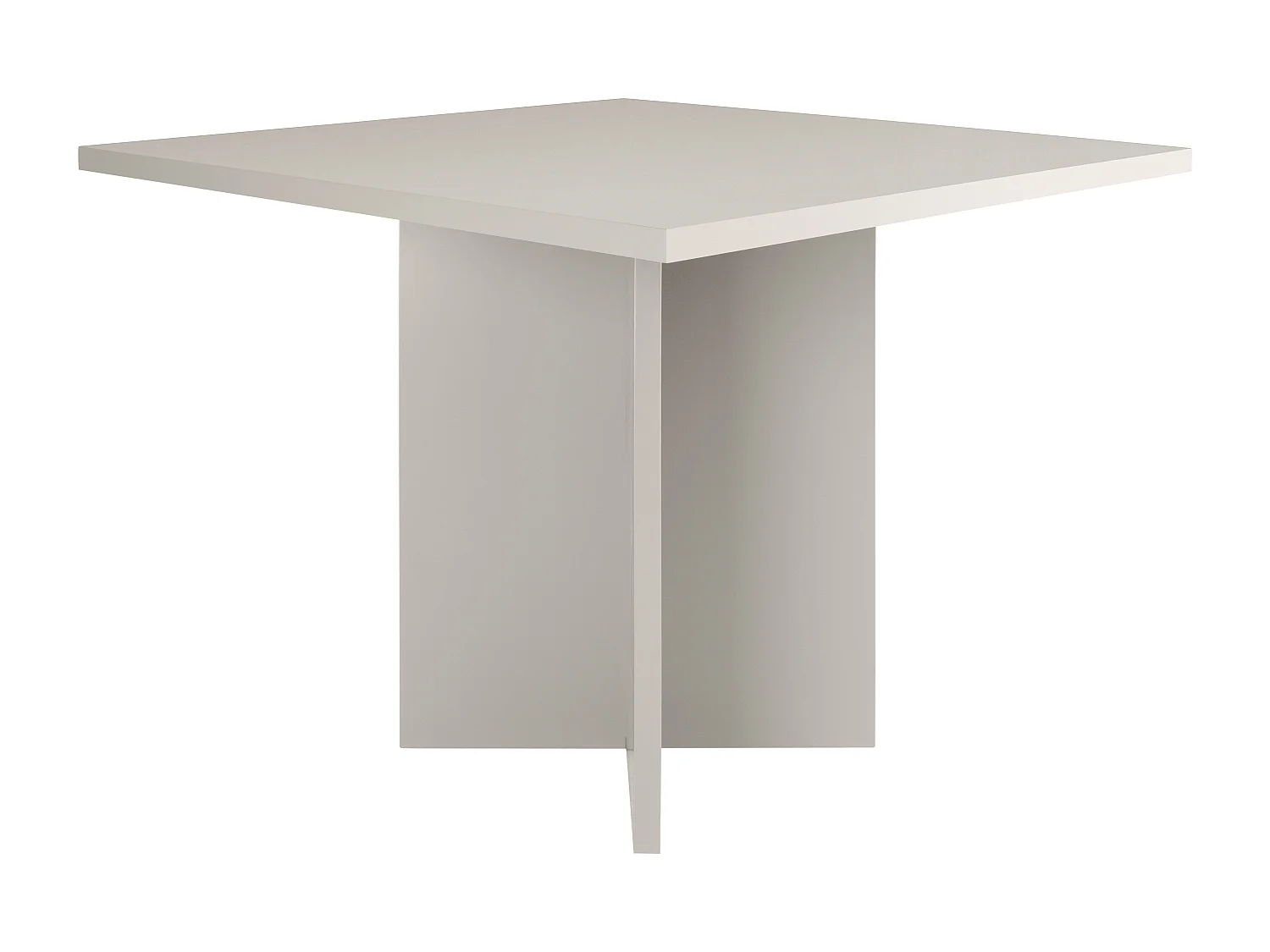Table de salle à manger carrée panneau stratifié 3cm Taupe 100cm
