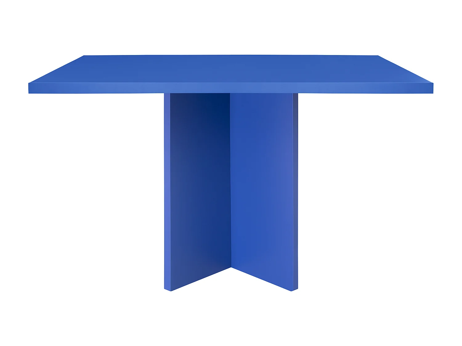 Table à manger rectangulaire panneau tratifié 3cm Bleu Prue 90x120