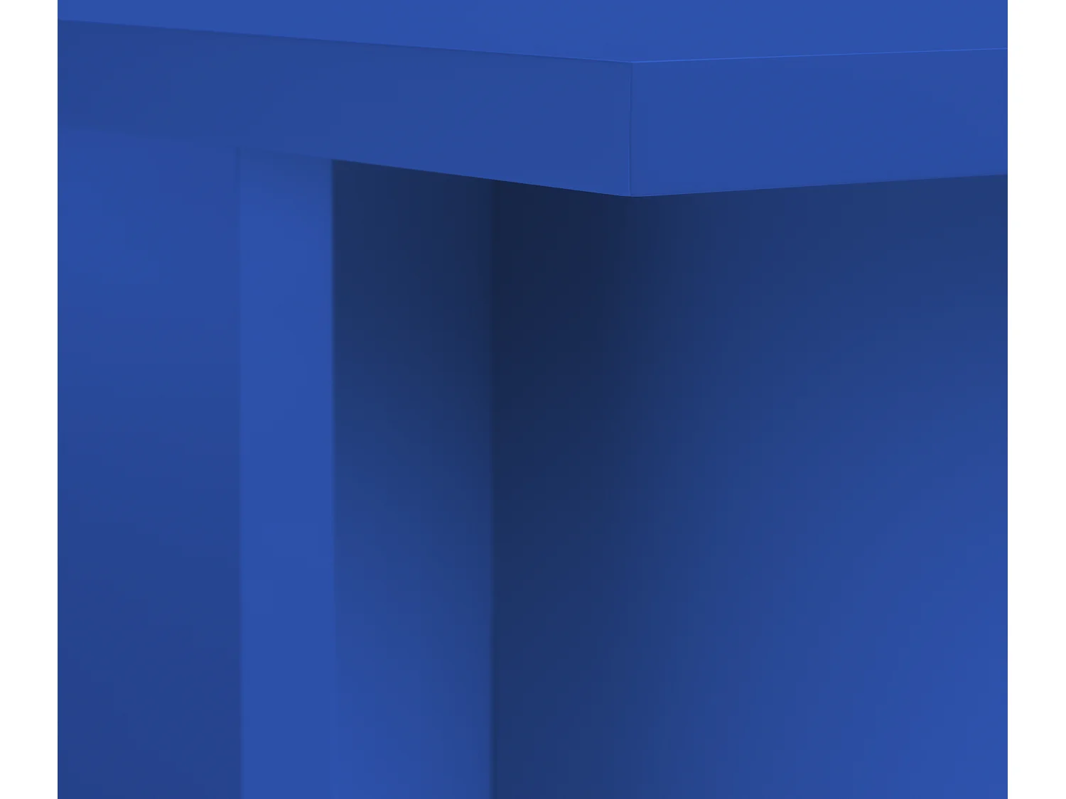 Table à manger rectangulaire panneau tratifié 3cm Bleu Prue 90x120