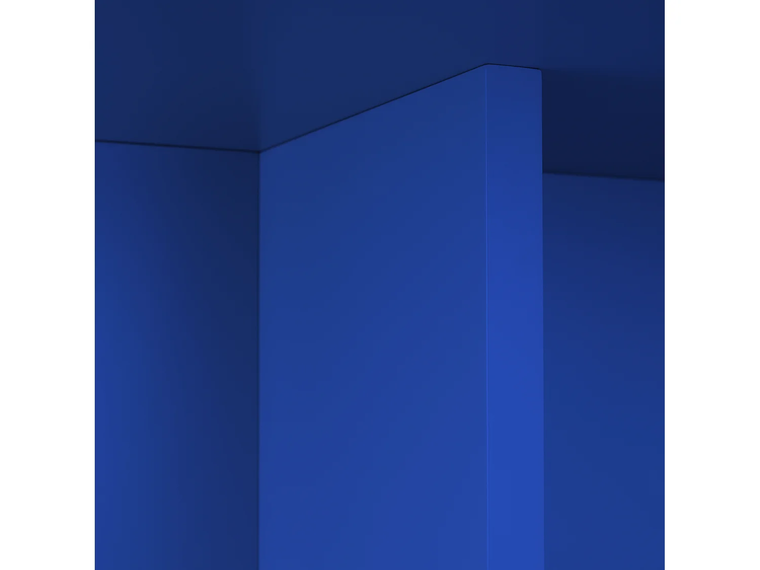 Table à manger rectangulaire panneau tratifié 3cm Bleu Prue 90x120