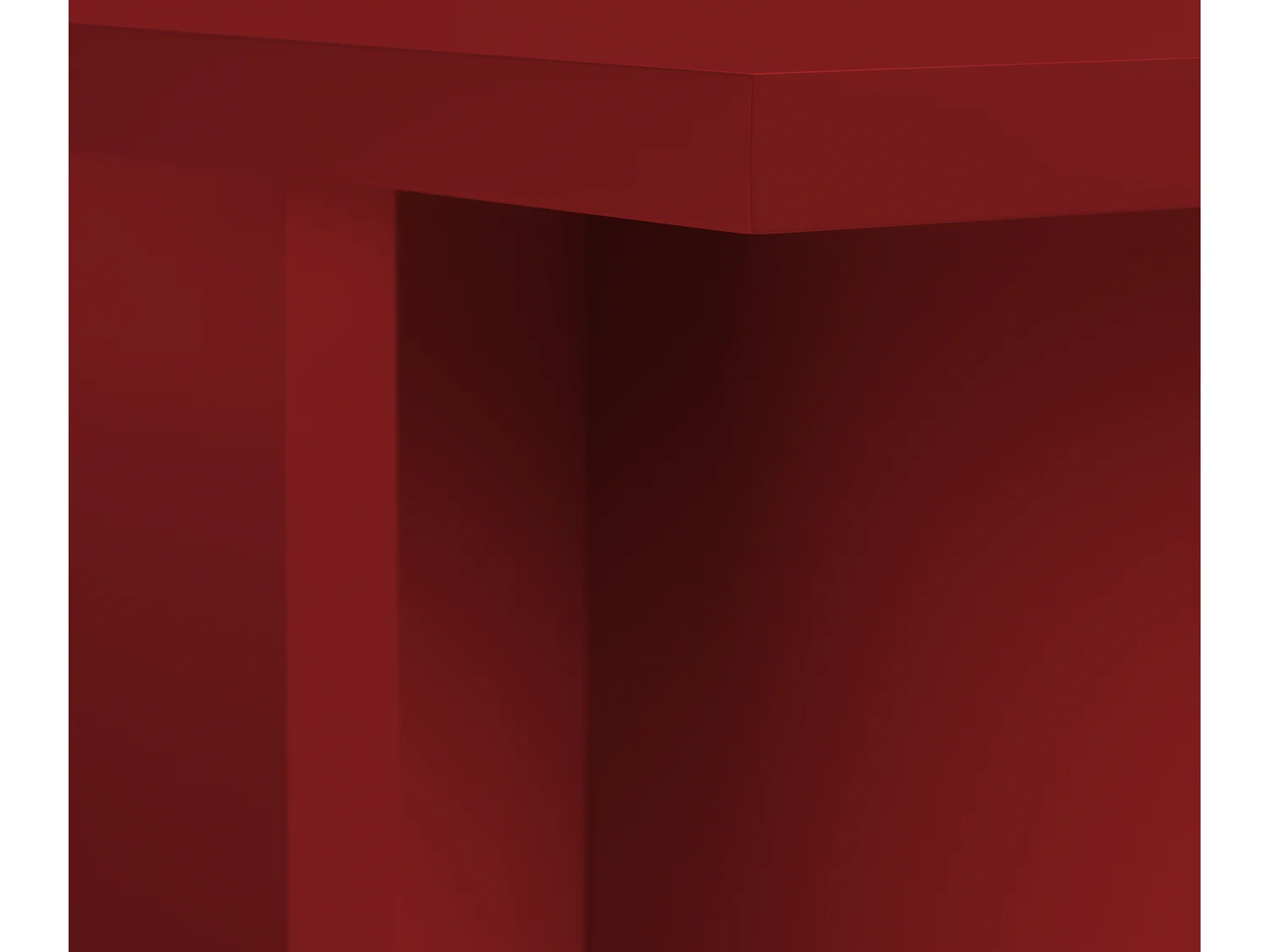 Table à manger rectangulaire panneau tratifié 3cm Rouge Flamme 90x120