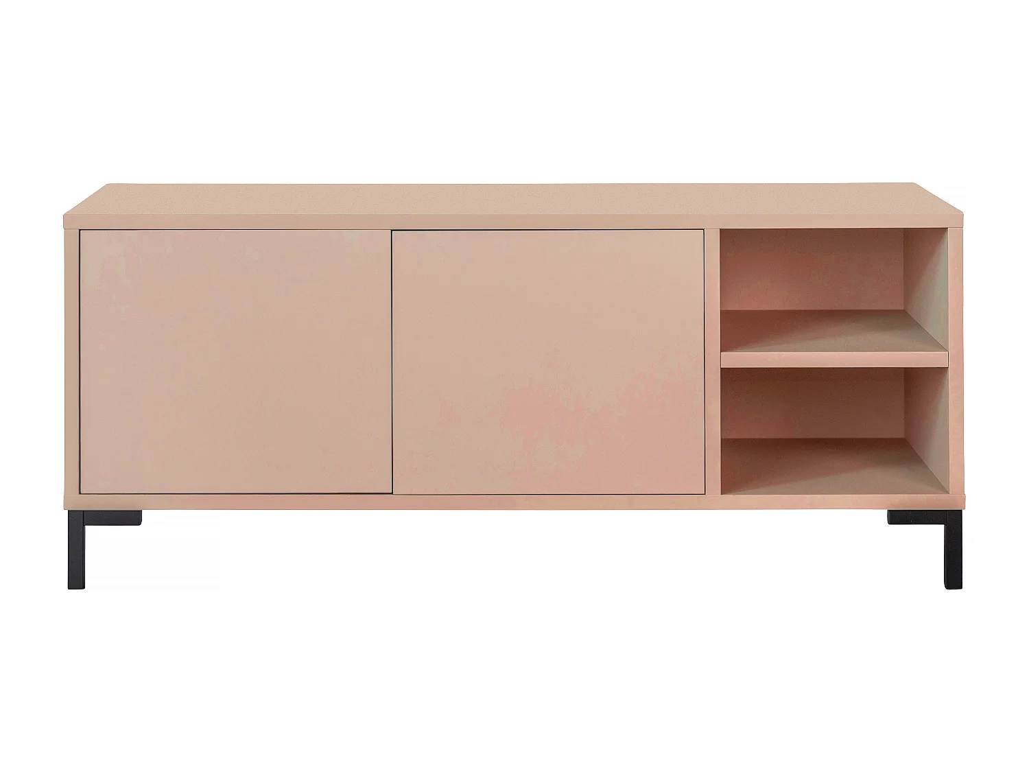 Meuble TV 113 cm rose MIRKO