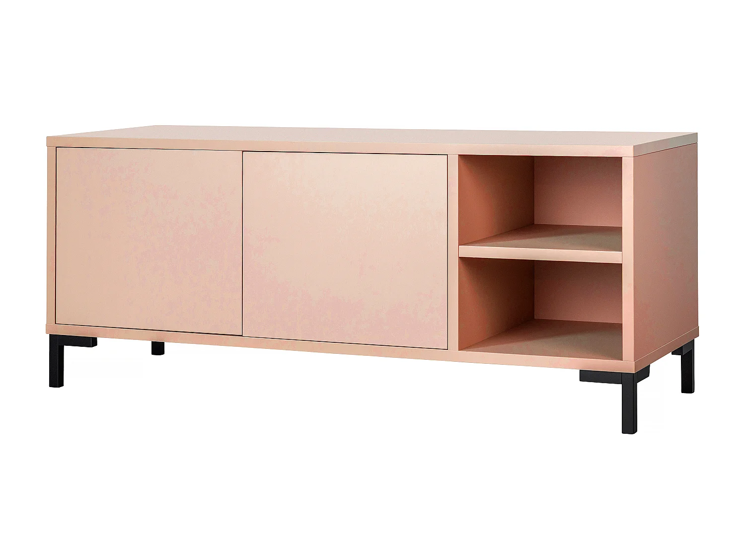 Meuble TV 113 cm rose MIRKO