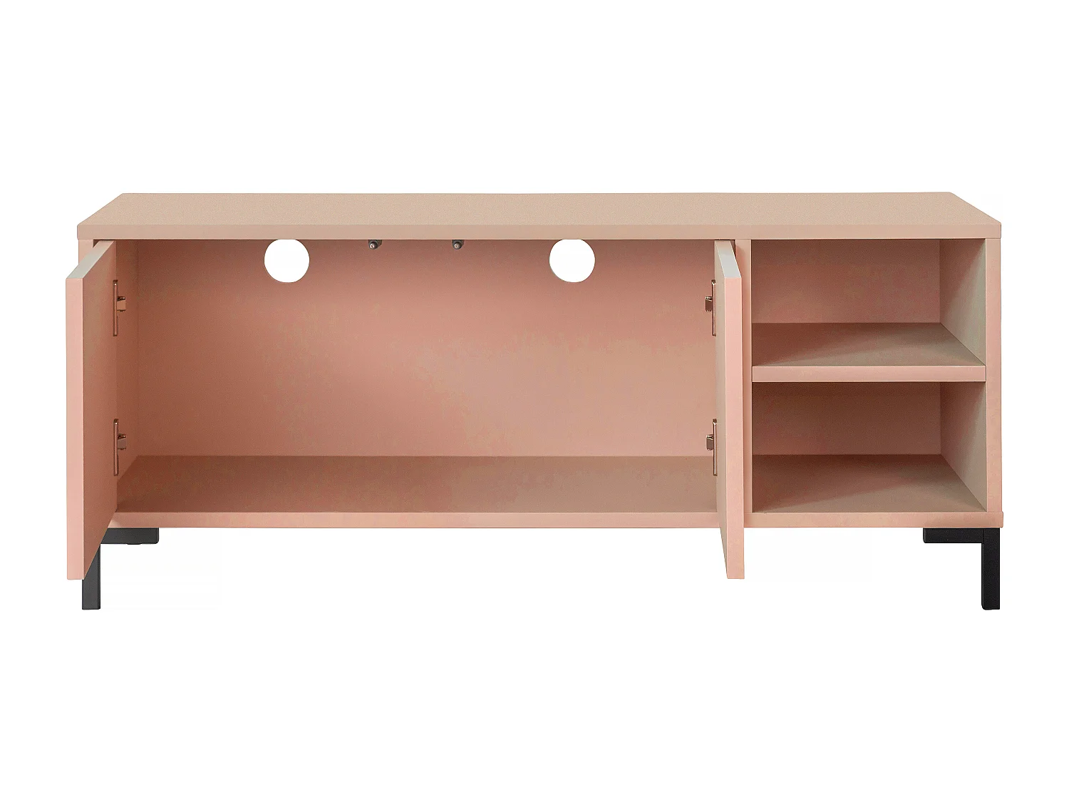 Meuble TV 113 cm rose MIRKO