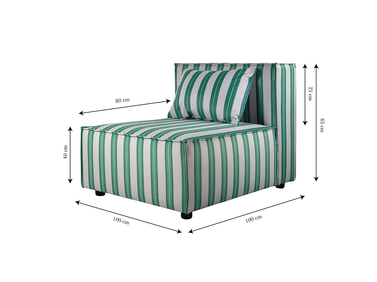 Lounge-Sessel aus Samt HARPER