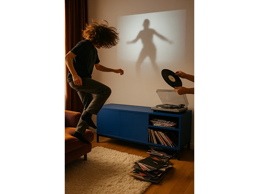 Meuble TV 113 cm prusse MIRKO