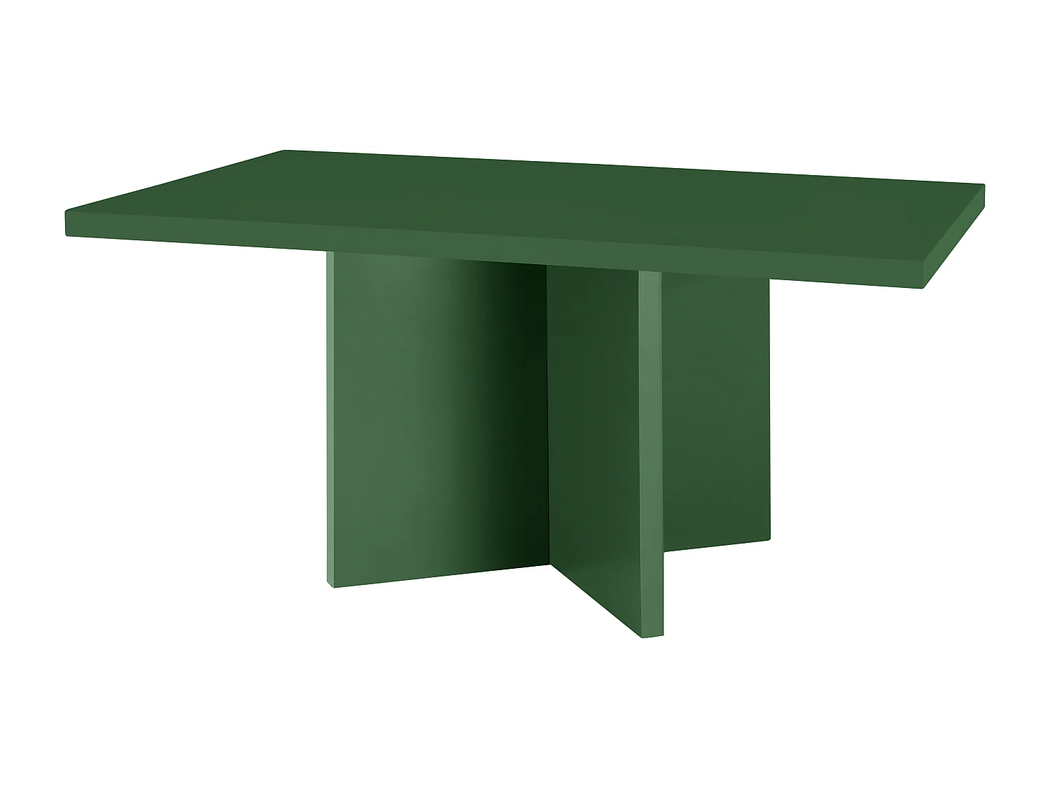 Mesa de centro tablero laminado de 3cm verde cedar 100x60cm- HECHO EN ESPAÑA