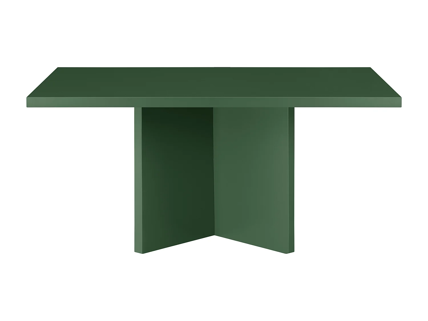 Mesa de centro tablero laminado de 3cm verde cedar 100x60cm- HECHO EN ESPAÑA