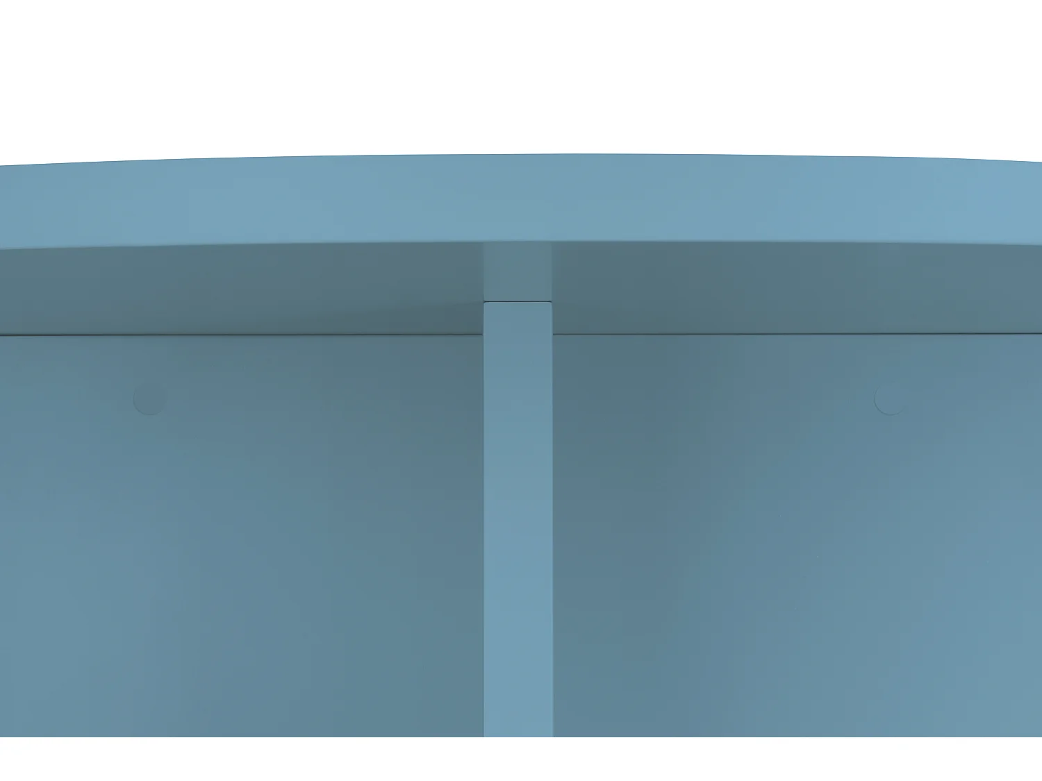 Runder Couchtisch, MDF-Platte 3 cm stark, Cornish Blau, 100 cm