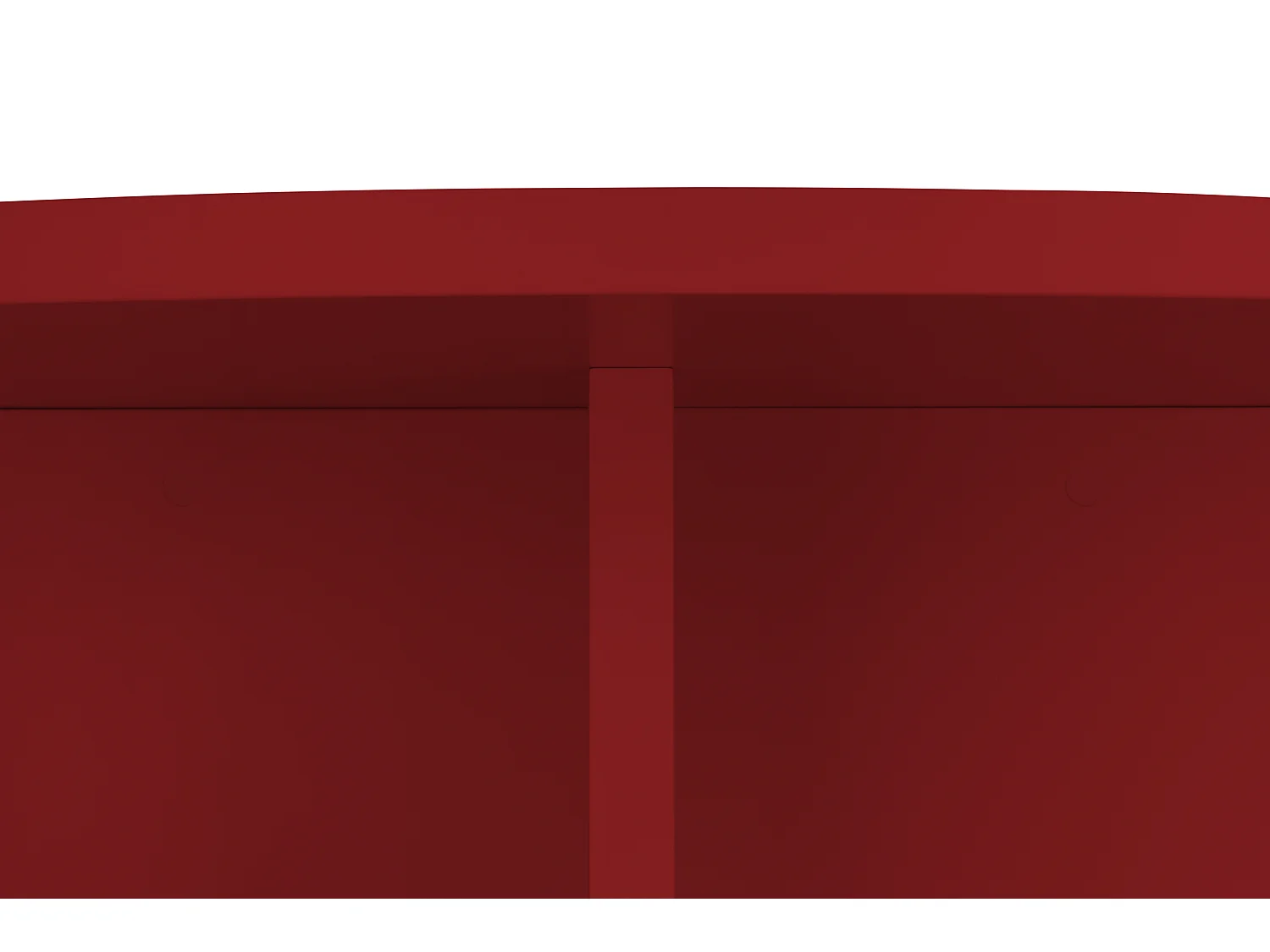 Runder Couchtisch, mit laminiertem 3 cm stark, Rot Llama, 100 cm