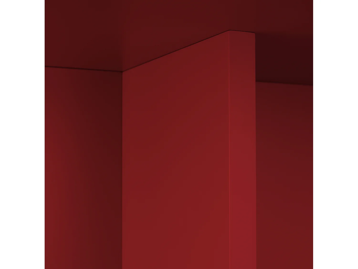 Runder Couchtisch, mit laminiertem 3 cm stark, Rot Llama, 100 cm