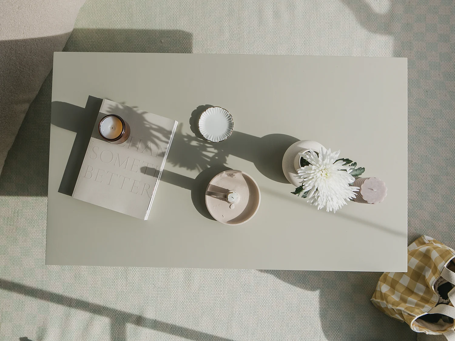 Mesa de centro tablero laminado de 3cm taupe 100x60cm- HECHO EN ESPAÑA