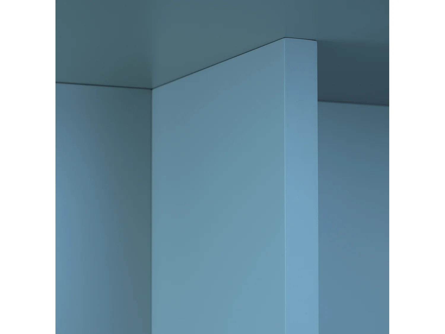 Tavolino da salotto con piano resistente in MDF 3cm blu Cornish 100x60cm