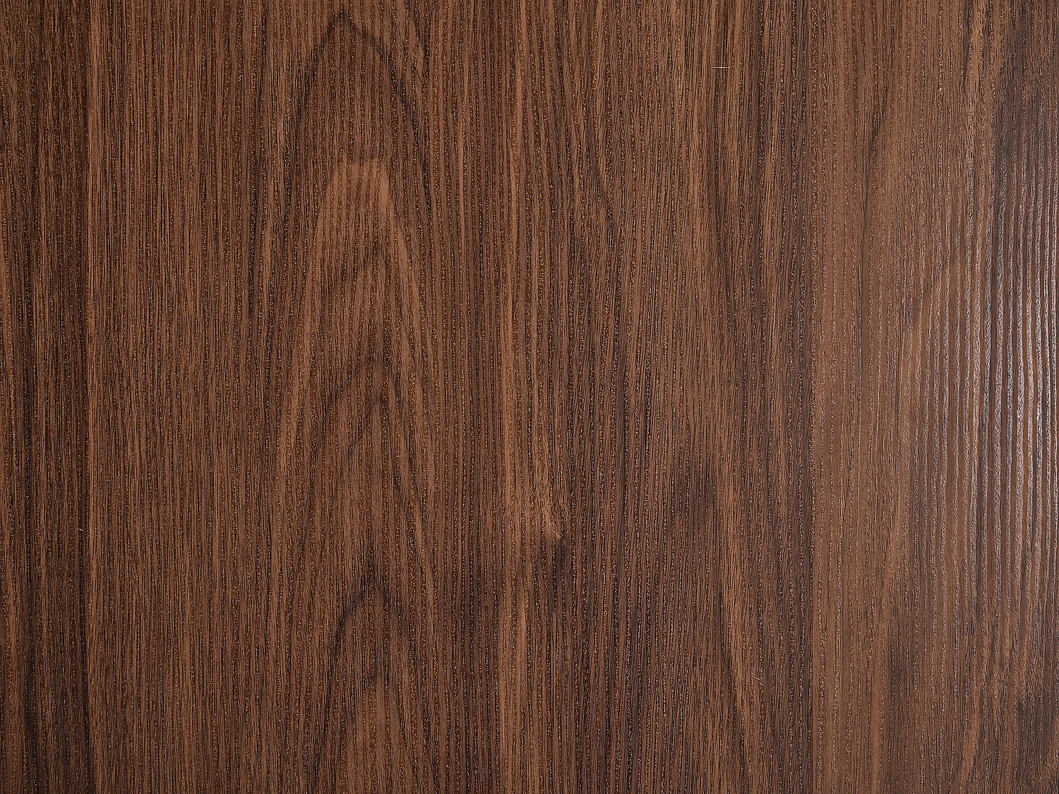 Table à manger extensible 4 à 8 personnes en MDF et acier - Naturel foncé et Noir - KOMONI