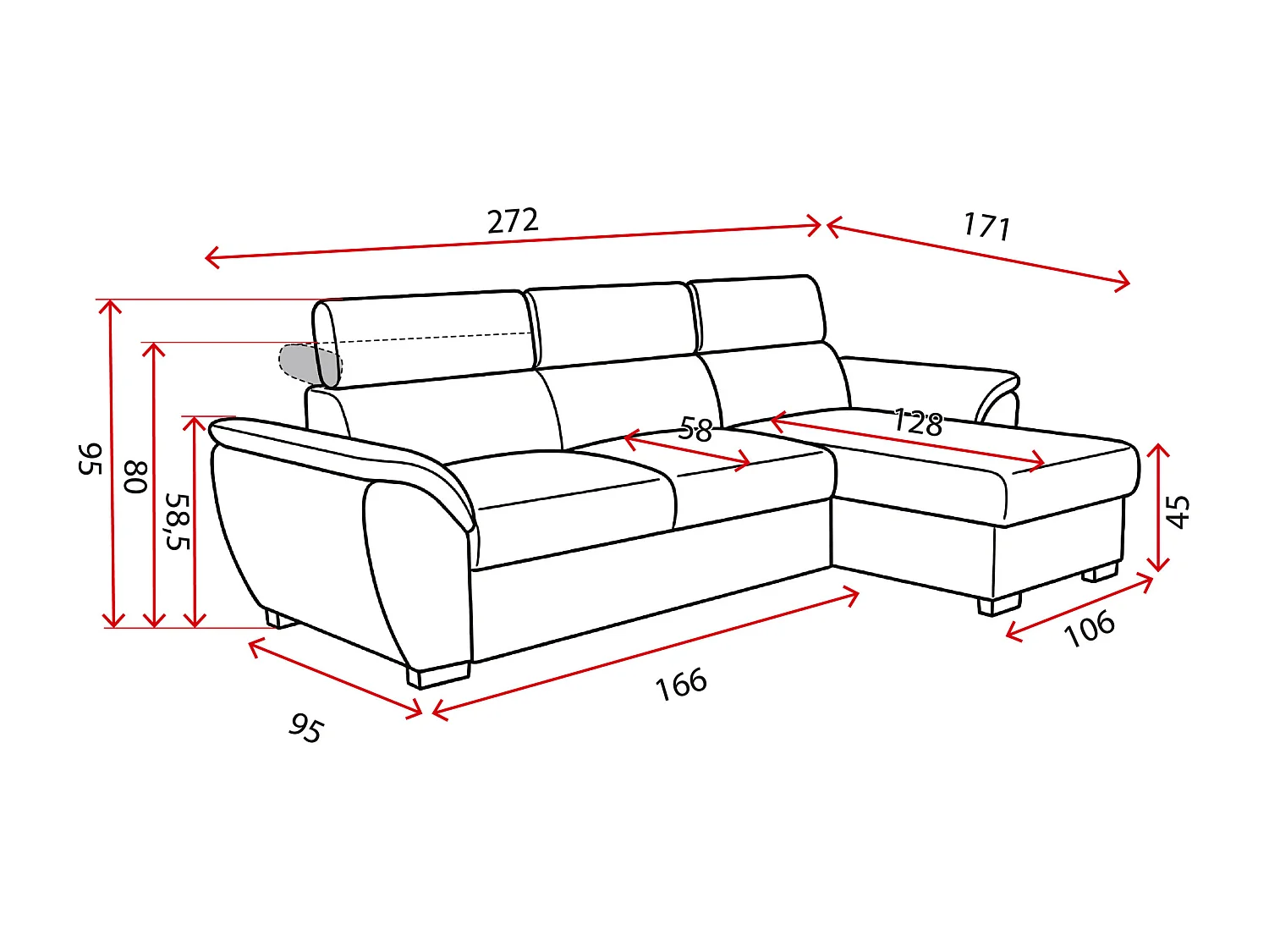 Stella – Canapé d’angle moderne au design élégant