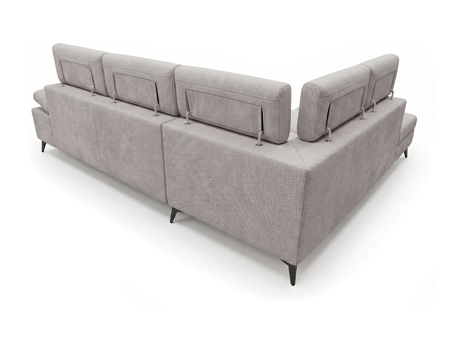 Canapé d’angle moderne Vigo avec fonction RELAX et appuie-têtes réglables – idéal pour le salon