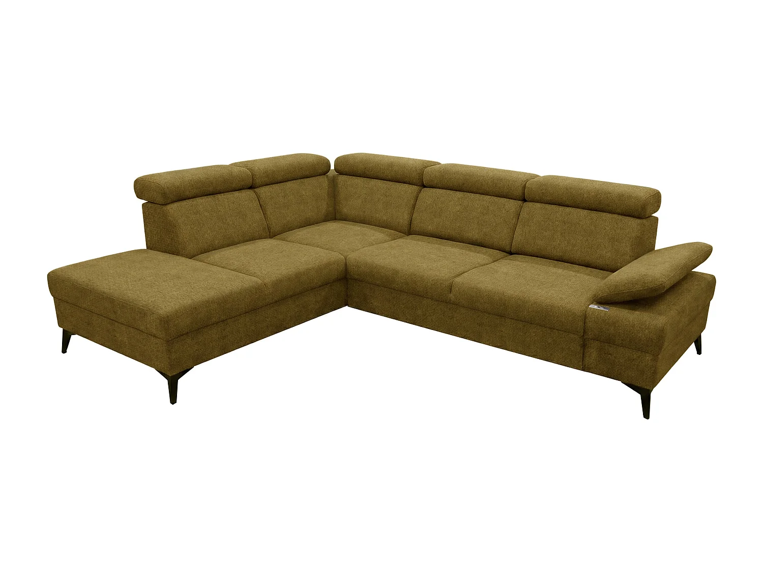 Canapé d’angle moderne Vigo avec fonction RELAX et appuie-têtes réglables – idéal pour le salon