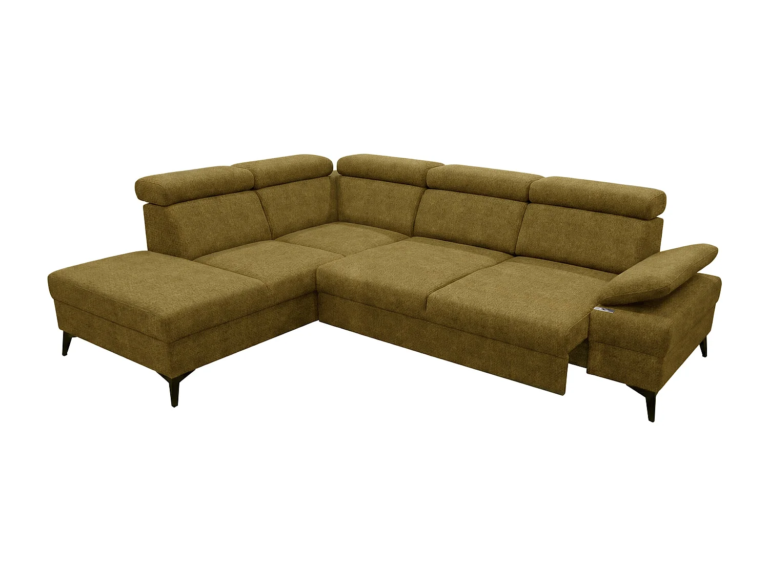 Canapé d’angle moderne Vigo avec fonction RELAX et appuie-têtes réglables – idéal pour le salon