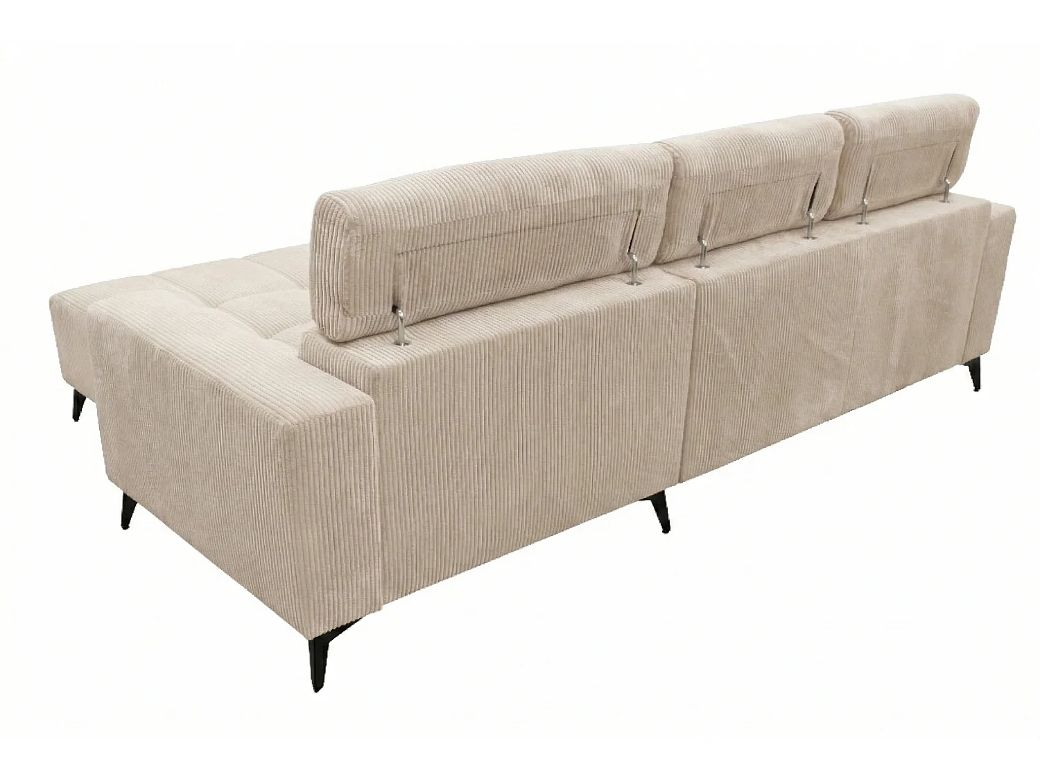 Nicolette - Canapé d’angle moderne avec fonction relax électrique