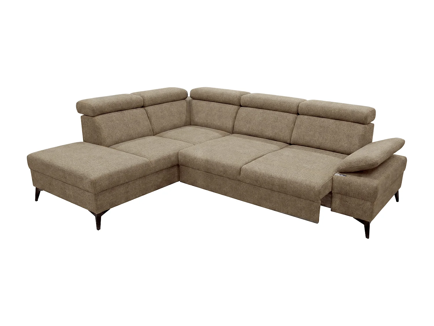 Canapé d’angle moderne Vigo avec fonction RELAX et appuie-têtes réglables – idéal pour le salon