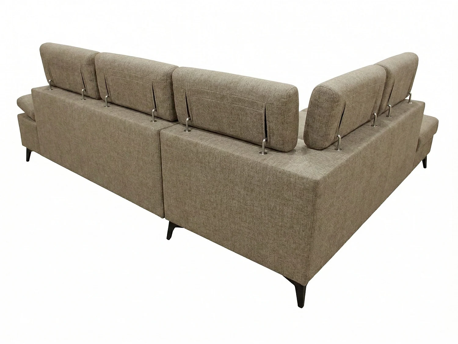 Canapé d’angle moderne Vigo avec fonction RELAX et appuie-têtes réglables – idéal pour le salon