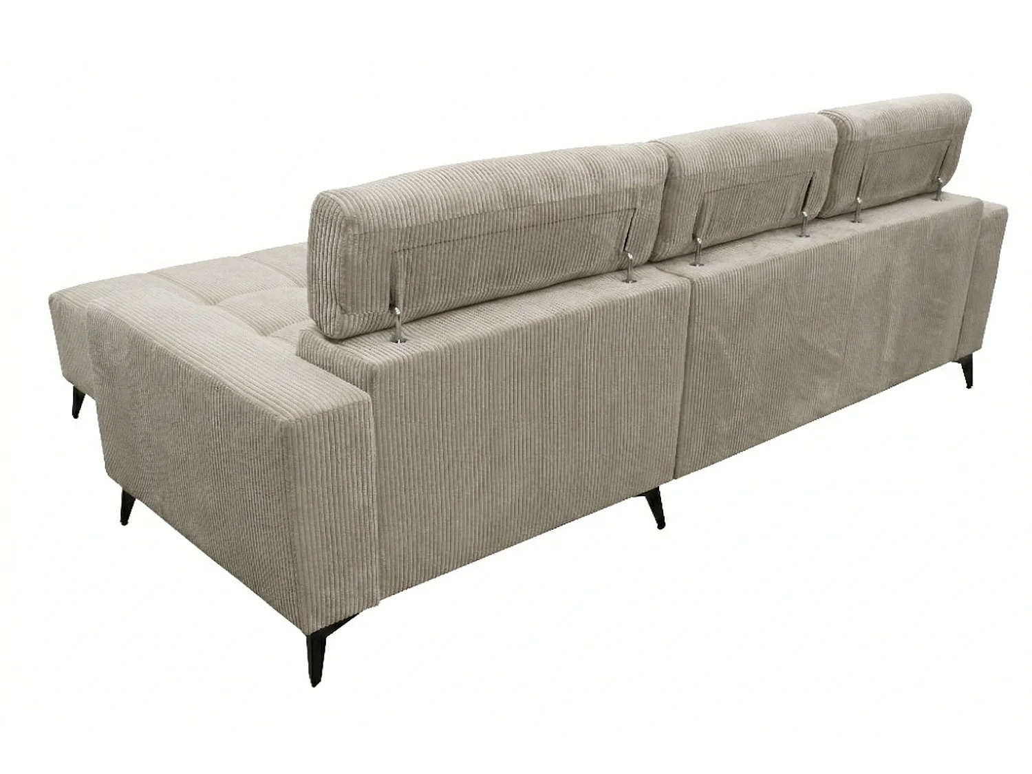 Nicolette - Canapé d’angle moderne avec fonction relax électrique