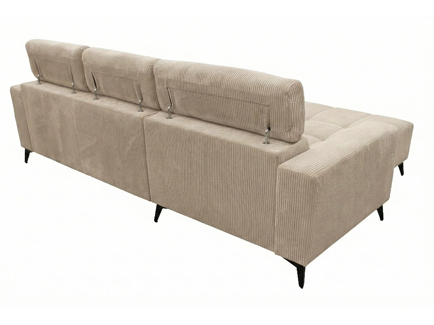 Nicolette - Canapé d’angle moderne avec fonction relax électrique