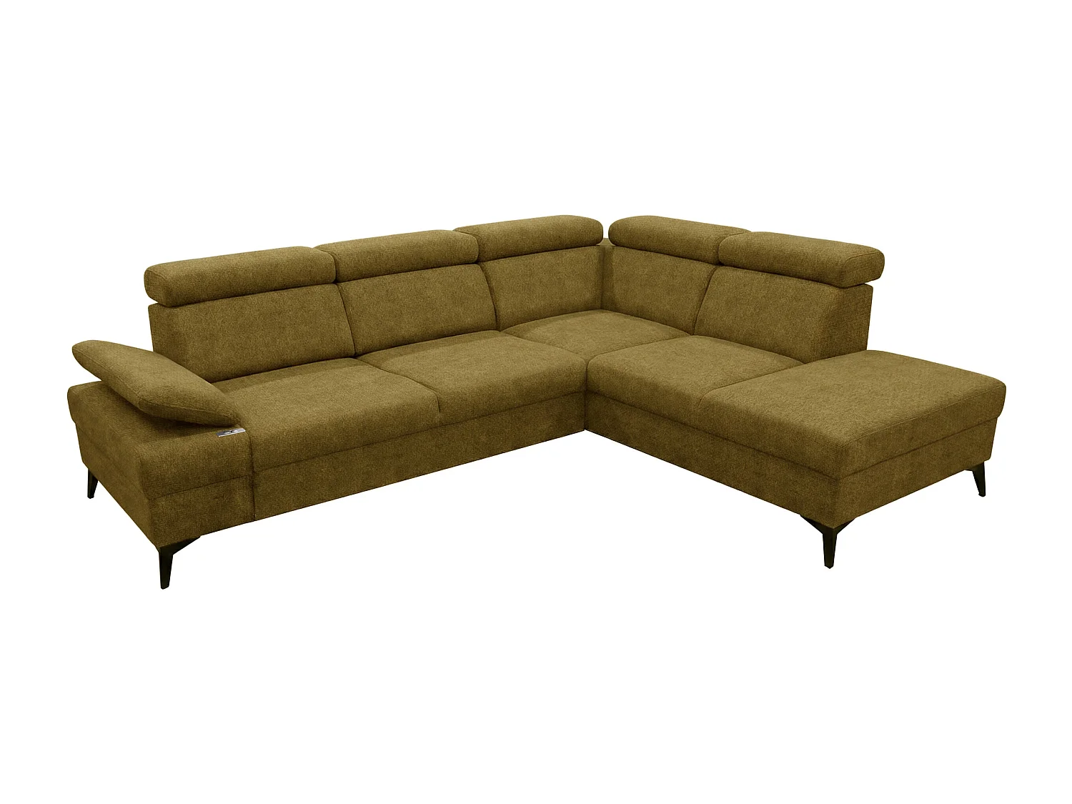 Canapé d’angle moderne Vigo avec fonction RELAX et appuie-têtes réglables – idéal pour le salon