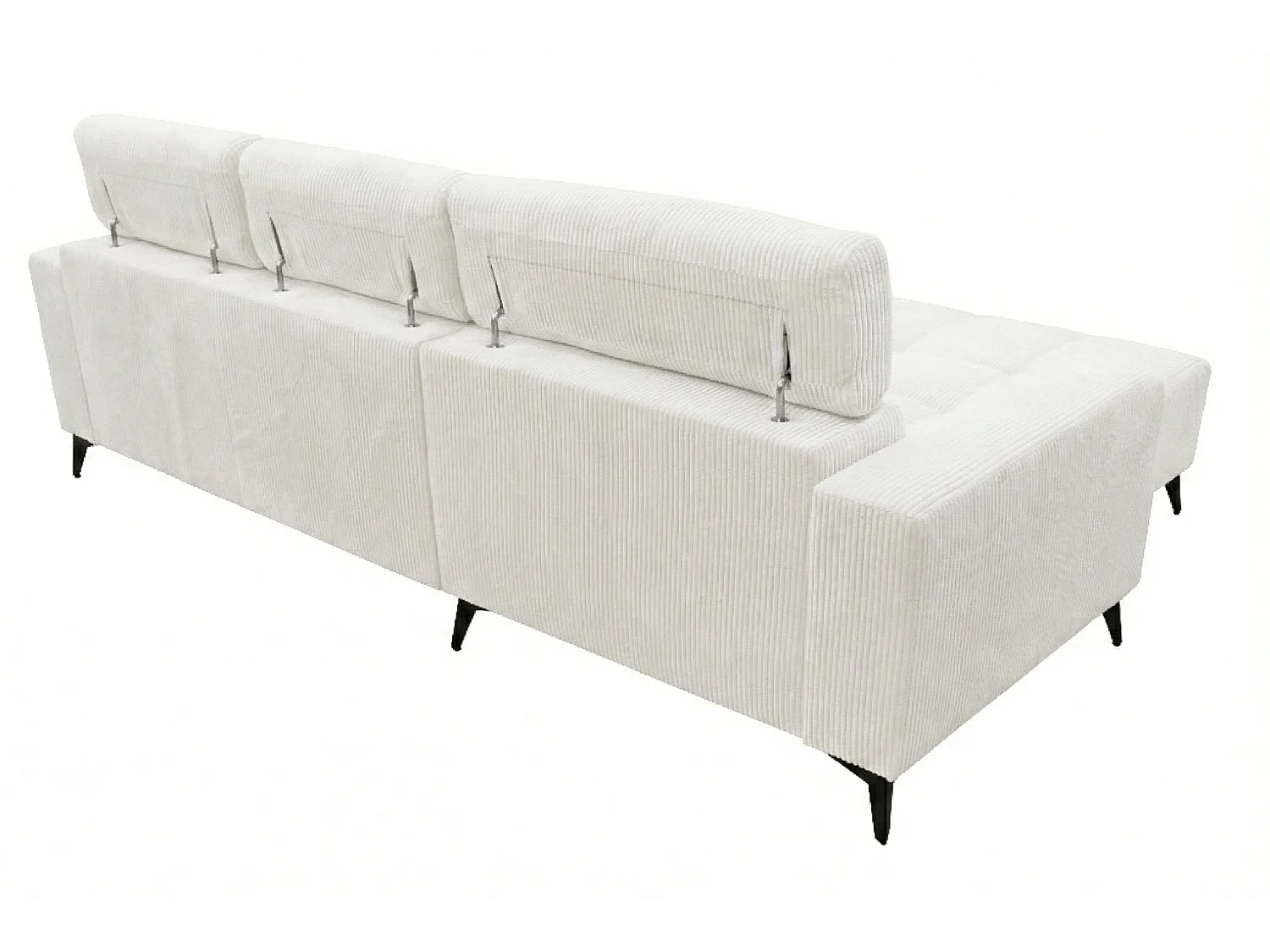 Nicolette - Canapé d’angle moderne avec fonction relax électrique