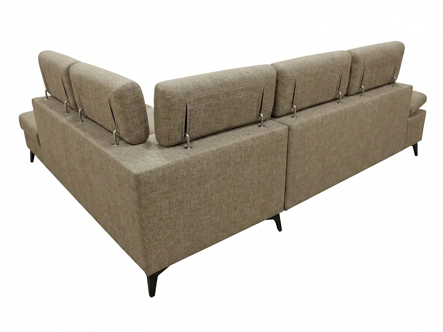 Canapé d’angle moderne Vigo avec fonction RELAX et appuie-têtes réglables – idéal pour le salon