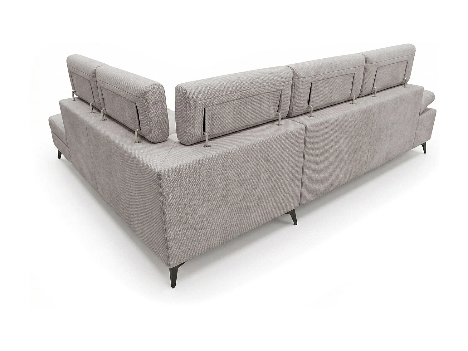 Canapé d’angle moderne Vigo avec fonction RELAX et appuie-têtes réglables – idéal pour le salon