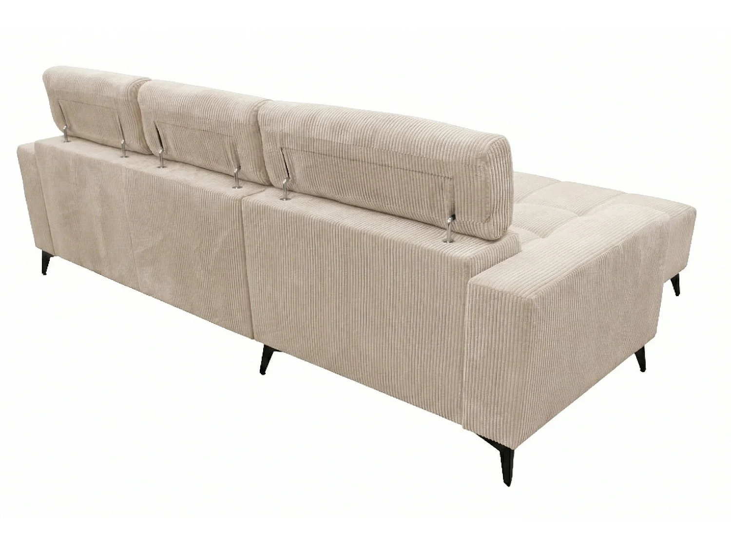 Nicolette - Canapé d’angle moderne avec fonction relax électrique