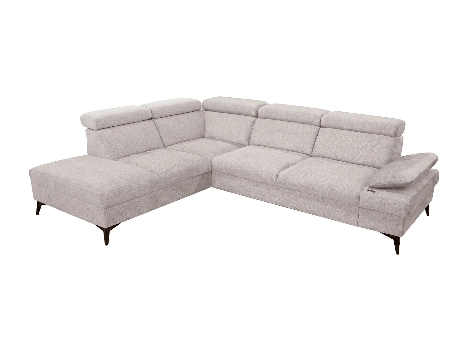 Canapé d’angle moderne Vigo avec fonction RELAX et appuie-têtes réglables – idéal pour le salon