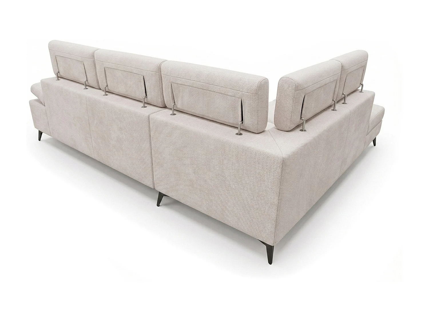 Canapé d’angle moderne Vigo avec fonction RELAX et appuie-têtes réglables – idéal pour le salon