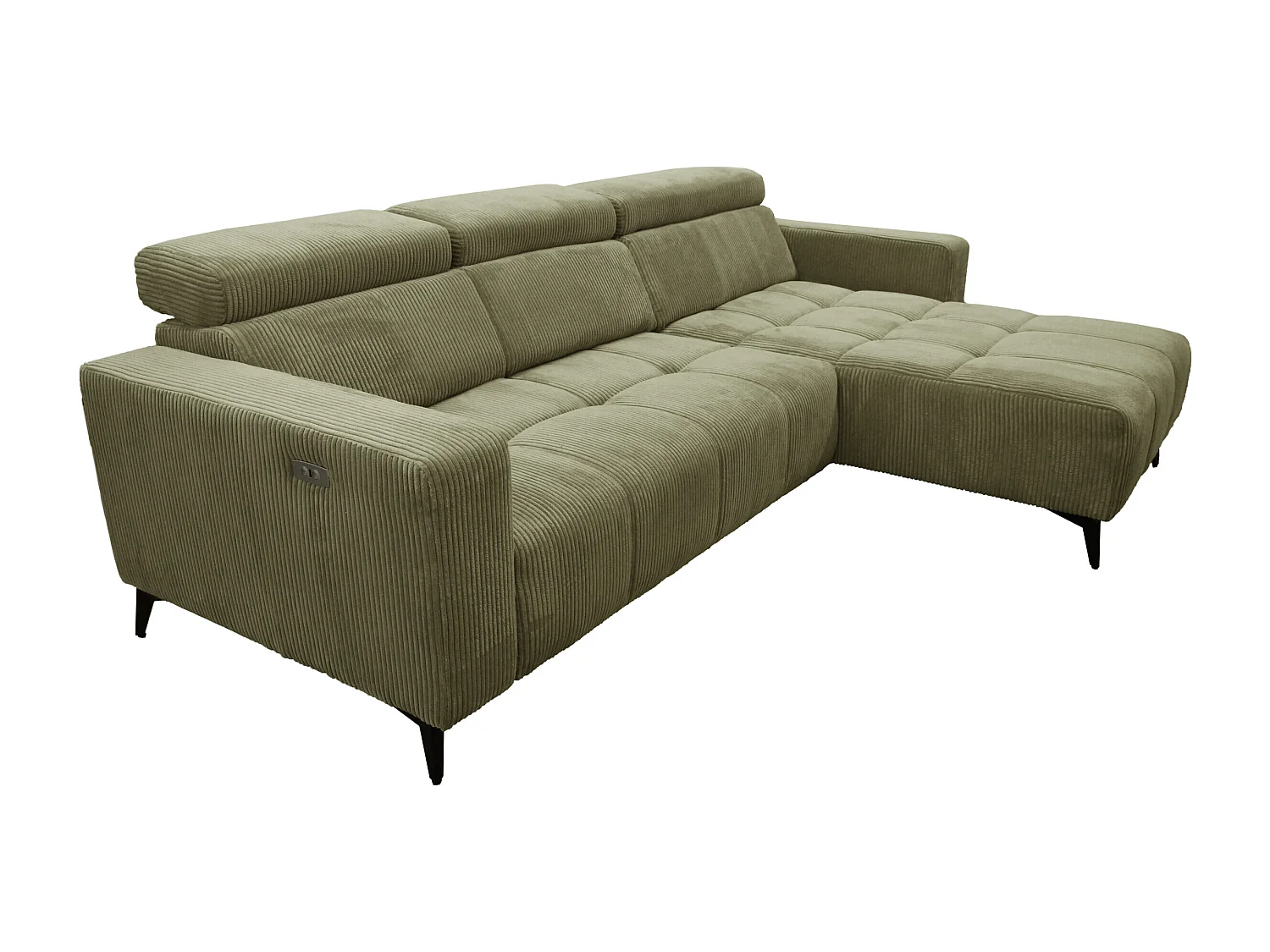 Nicolette – Moderne hoekbank met elektrische relaxfunctie