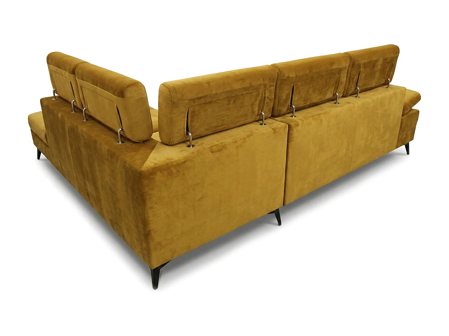 Canapé d’angle moderne Vigo avec fonction RELAX et appuie-têtes réglables – idéal pour le salon