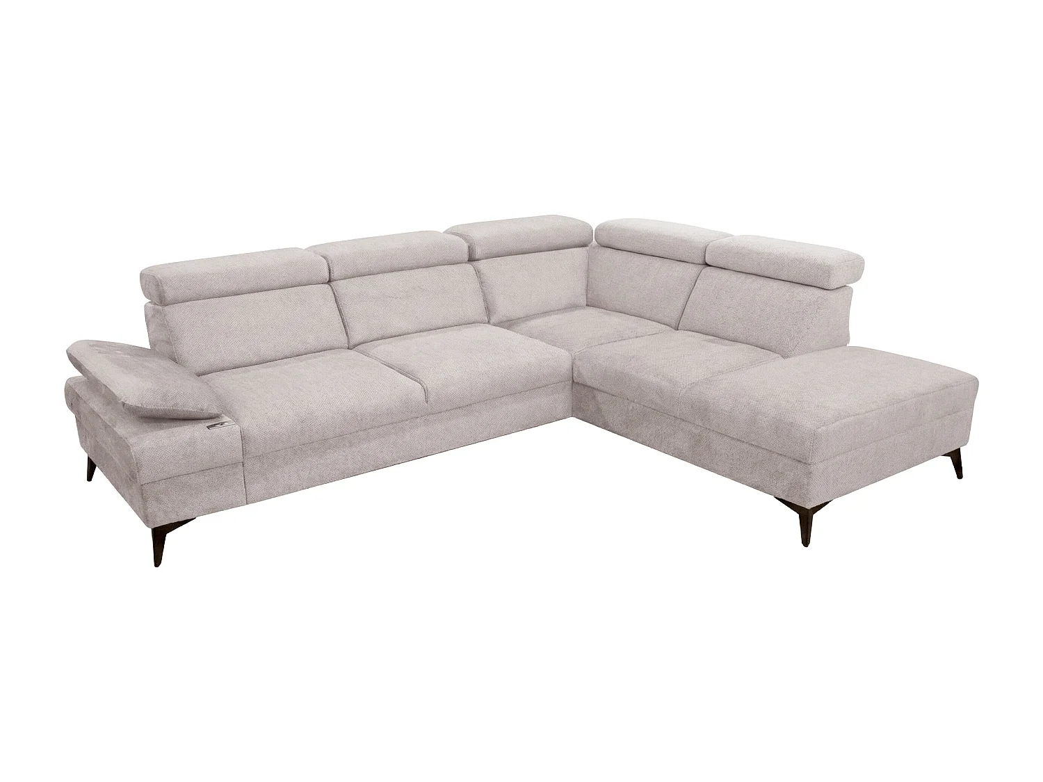 Canapé d’angle moderne Vigo avec fonction RELAX et appuie-têtes réglables – idéal pour le salon